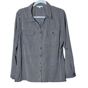 Notations  Striped Button up Shirt